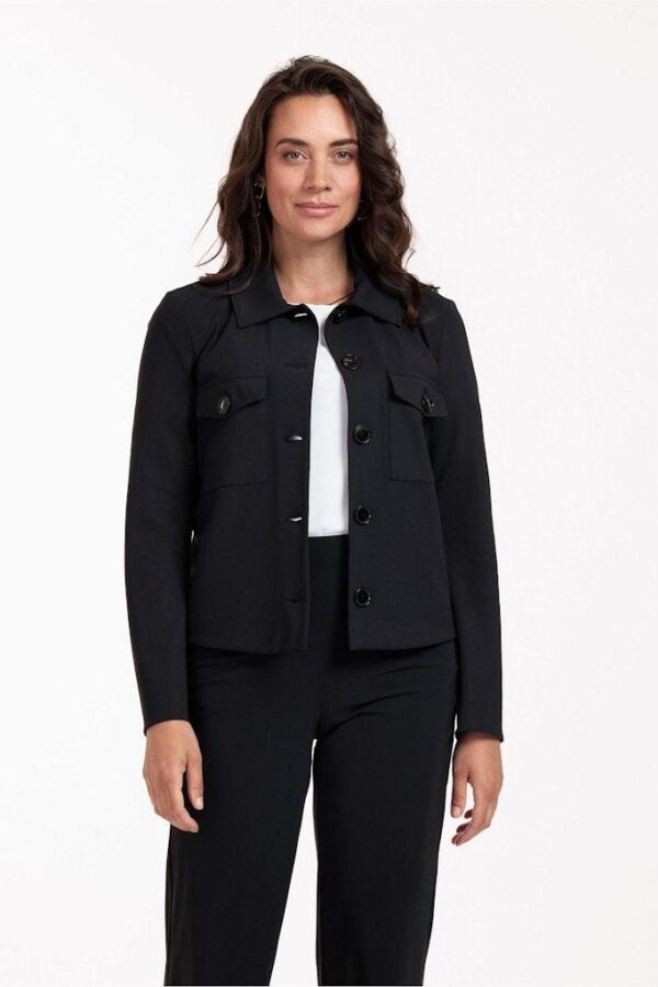 Claire bonded jacket zwart