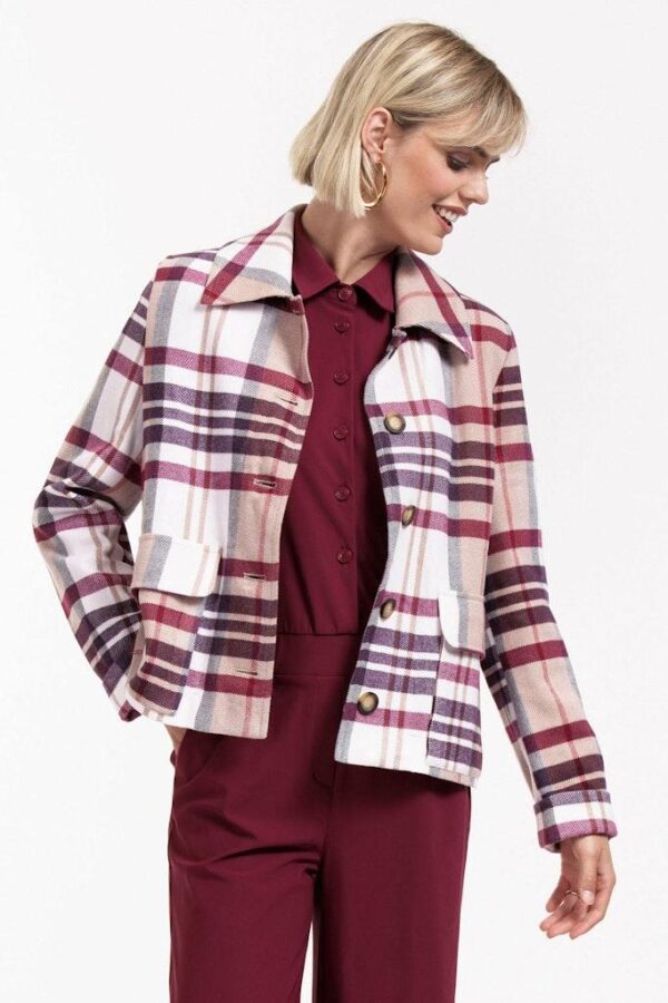 Cady check jacket