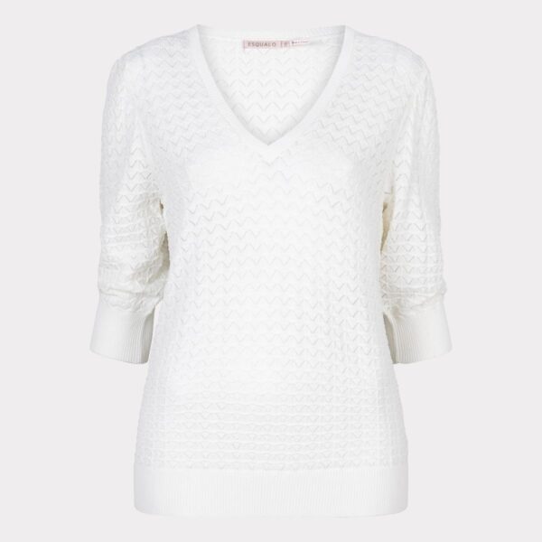 Sweater s/slve pointelle