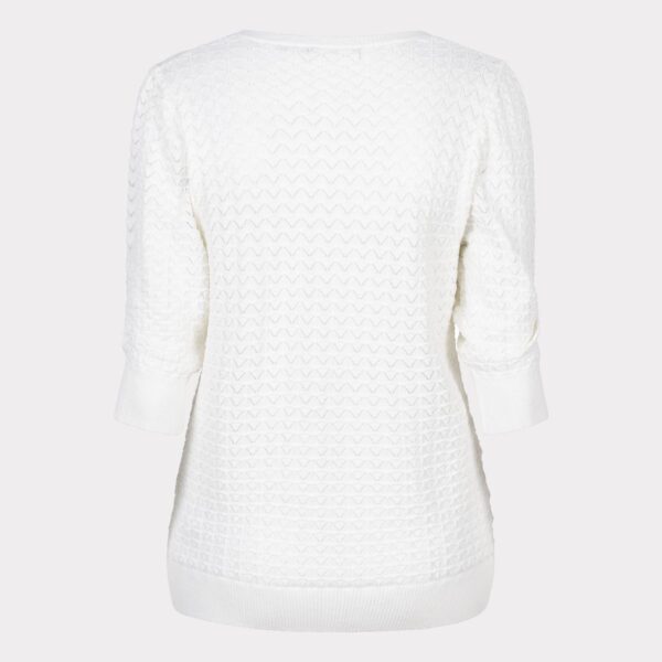 Sweater s/slve pointelle