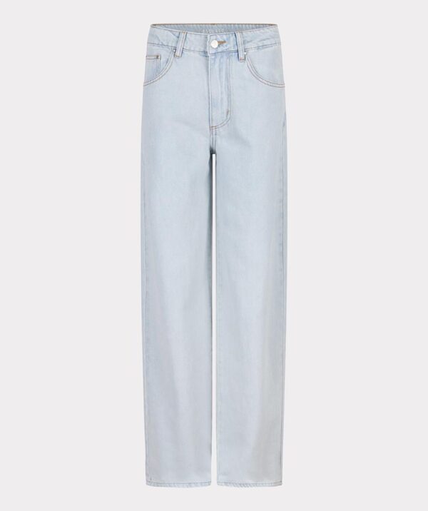 Trousers wide leg twill