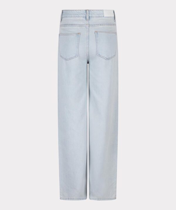 Trousers wide leg twill