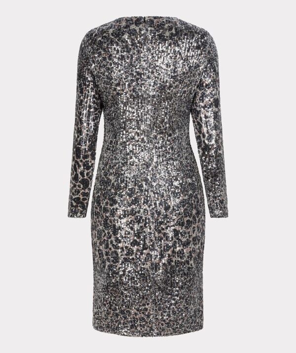 Dress sequins scattered illusi