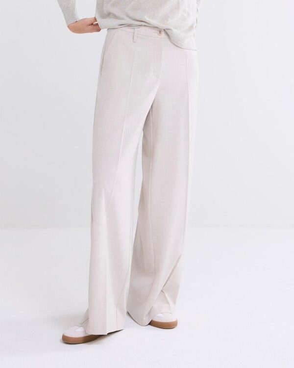 Trousers wide blend stretch