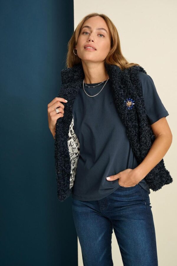 GILET - Teddy Love Navy