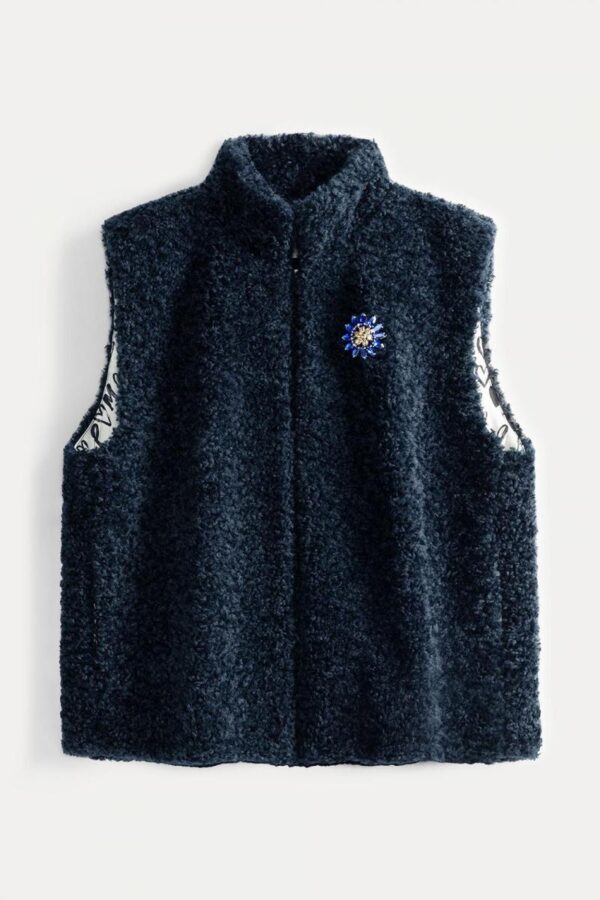 GILET - Teddy Love Navy