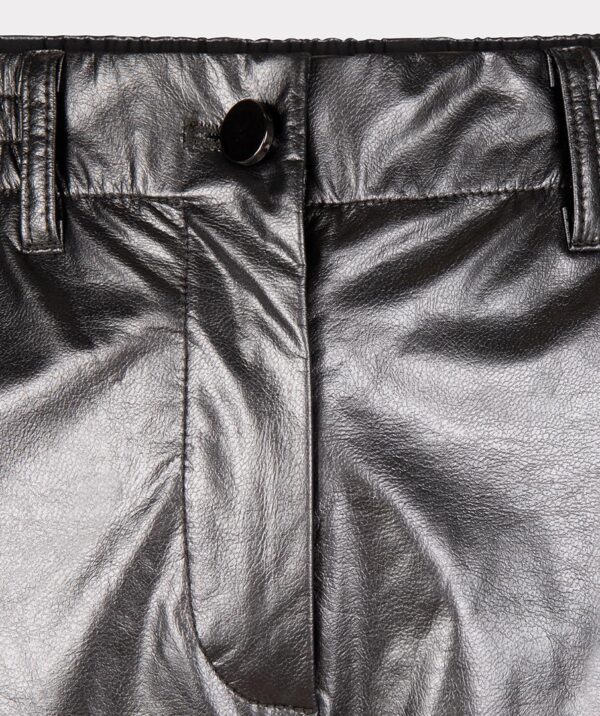 Trousers metallic PU