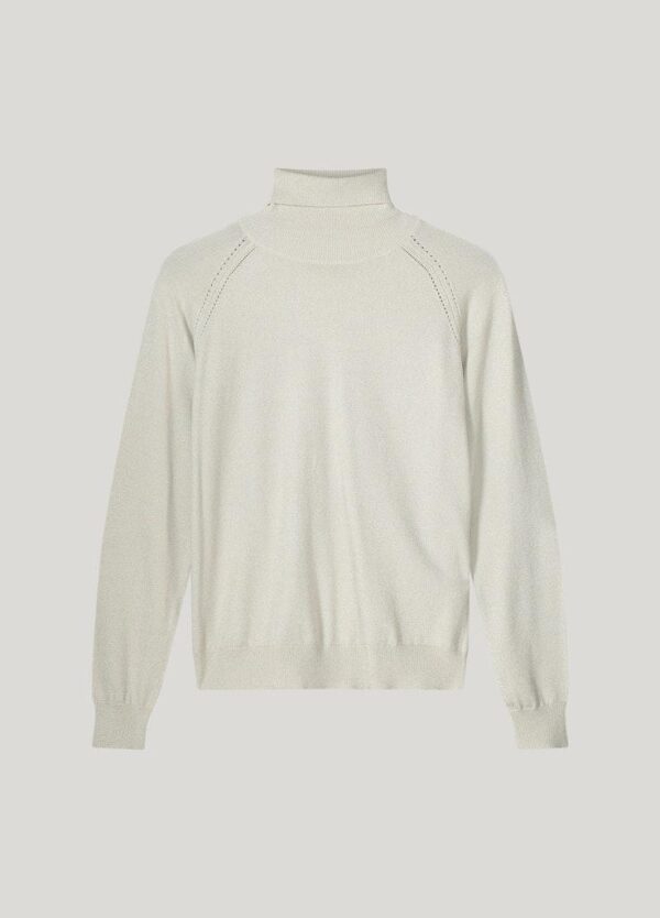 Turtle Neck Sweater Lurex Knit