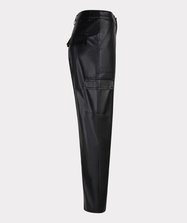 Trousers cargo vegan leather