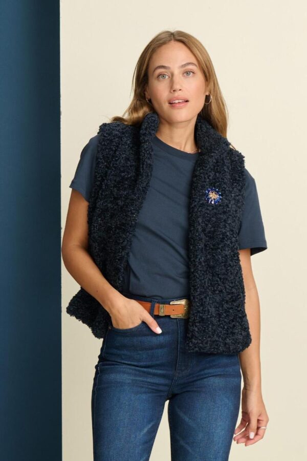 GILET - Teddy Love Navy