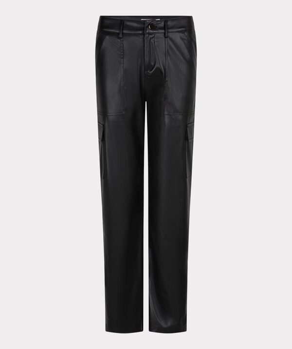 Trousers cargo vegan leather