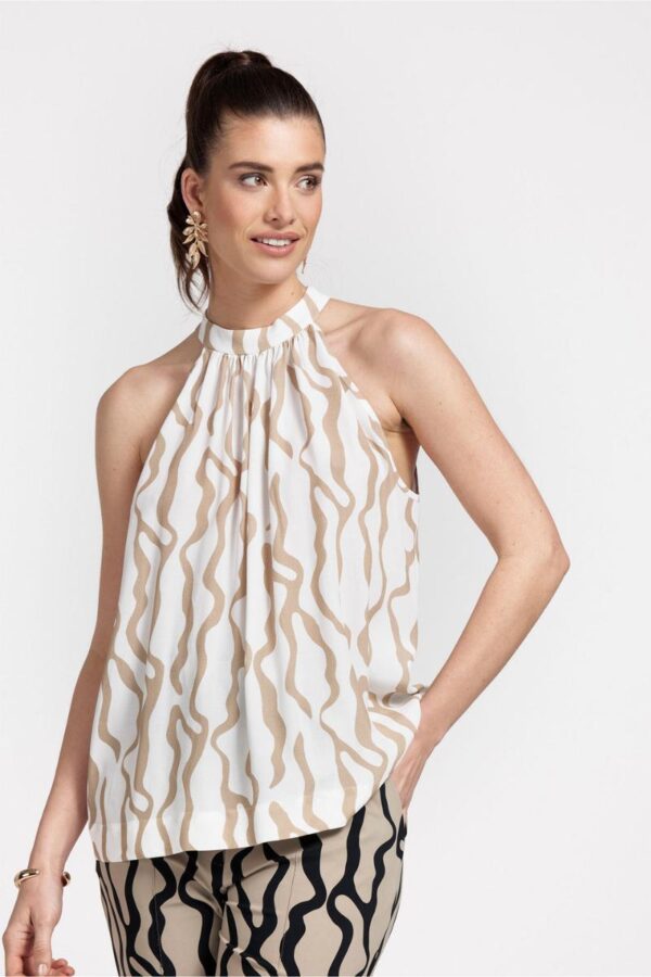 Sara skin crepe top