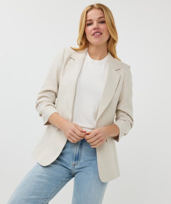 Blazer linen look