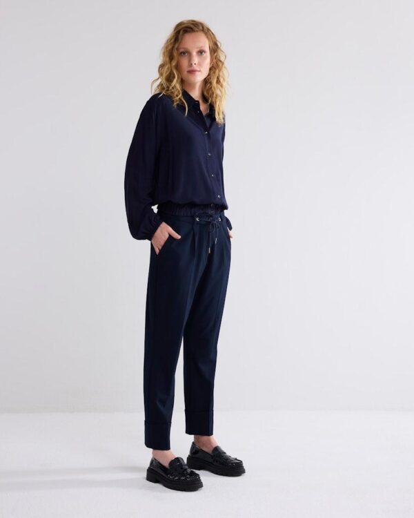 Trousers viscose blend stretch