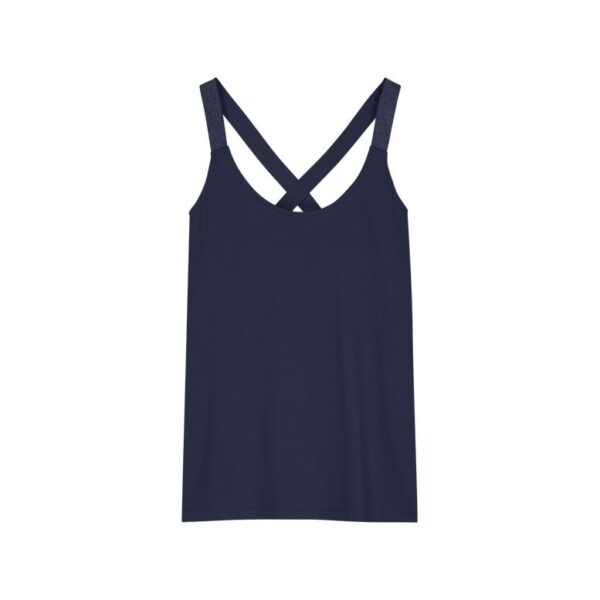 Singlet crossband cotton elast