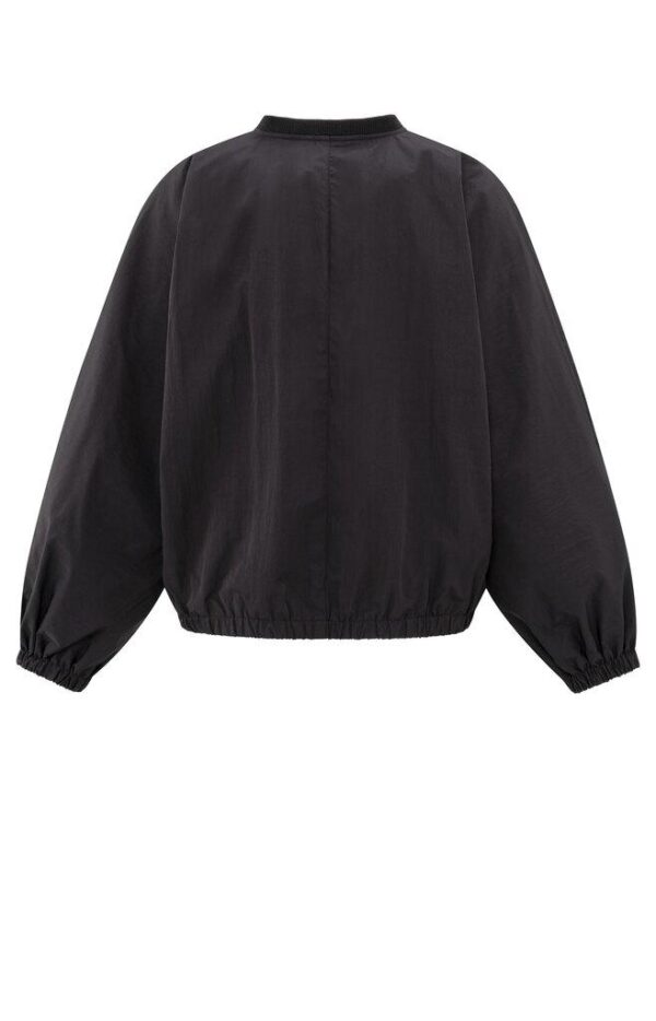 Short Nylon Bomber Jacket