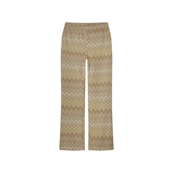 Flared pants Zig Zag Jaquard