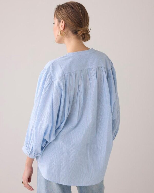 Oversized blouse Micro stripe