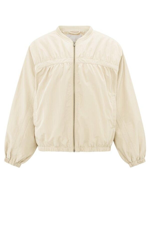 Short Nylon Bomber Jacket