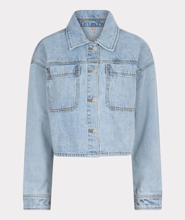 Jacket denim short oversized