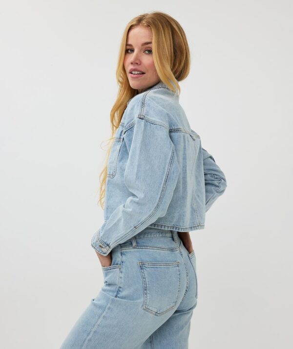 Jacket denim short oversized