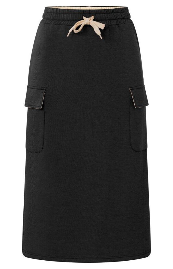 Jersey mid cargo skirt