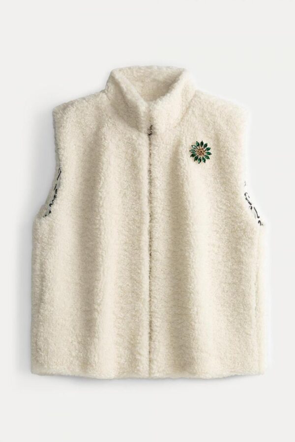 GILET - Teddy Love Ecru oud