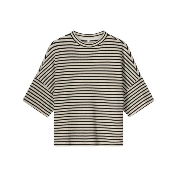 Boxy top Stripe Waffle