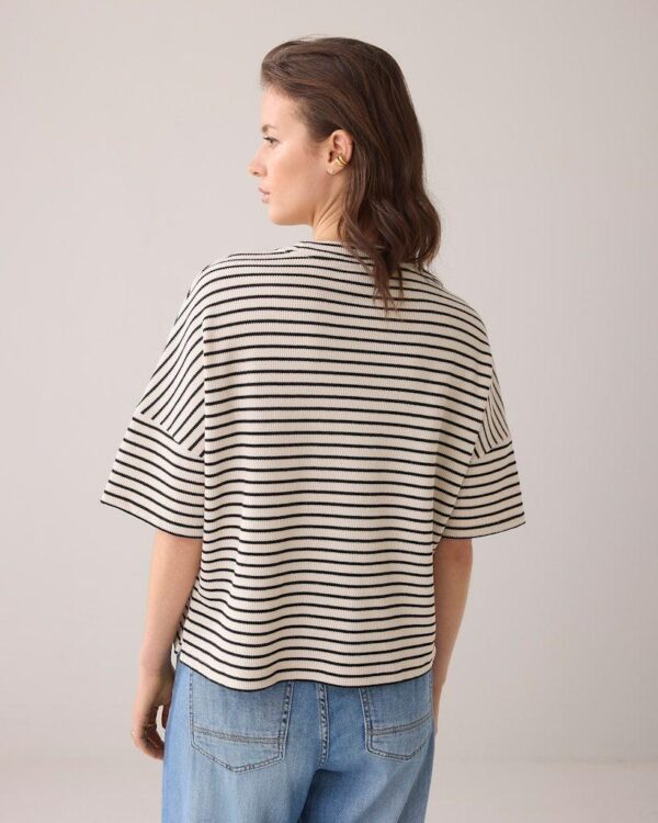 Boxy top Stripe Waffle