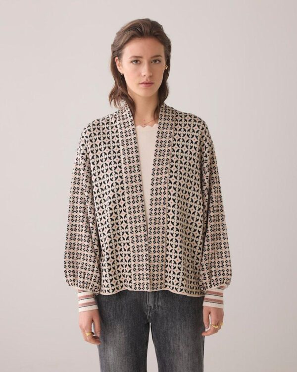 Short kimono cardigan mozaic j