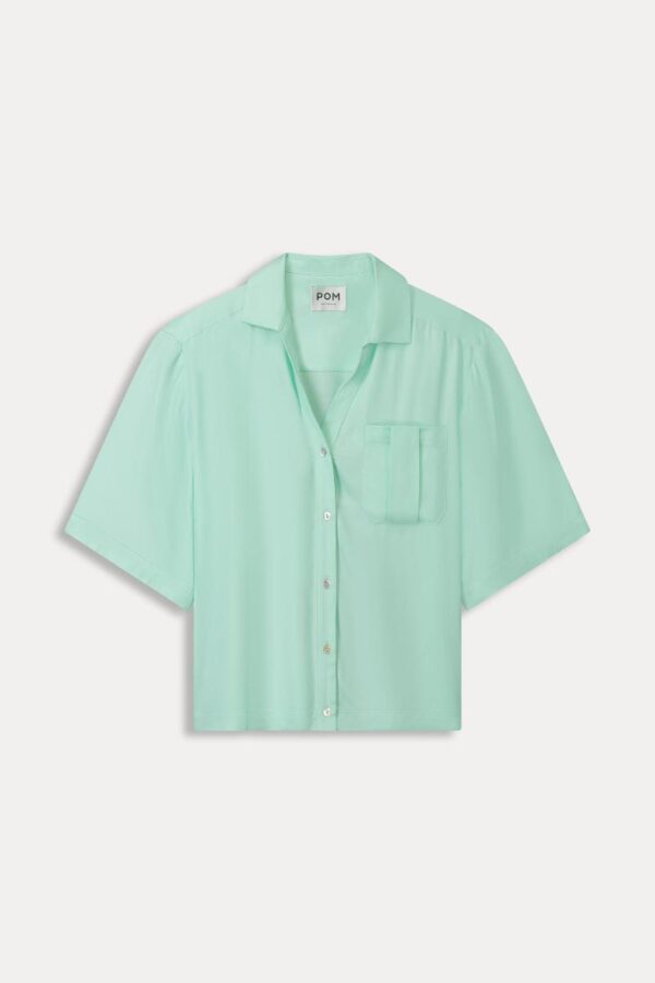 BLOUSE - Satin Fresh Mint