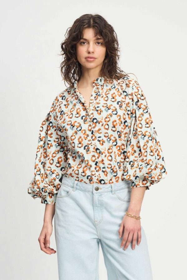 BLOUSE - Poplin Leopard Lush