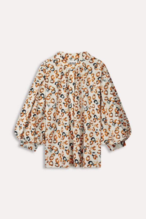 BLOUSE - Poplin Leopard Lush