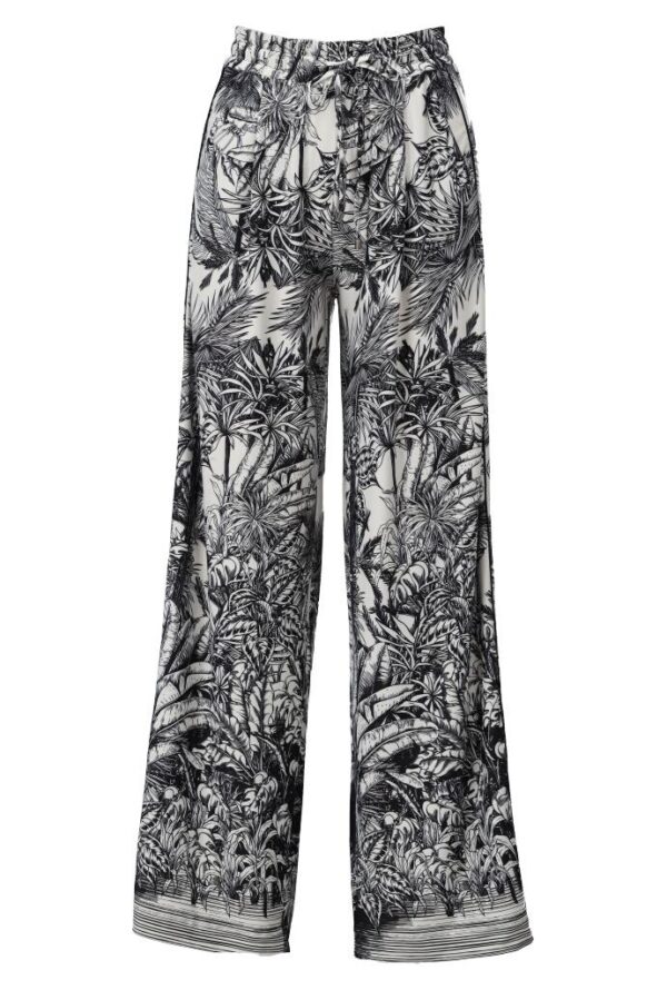 Broek met design print