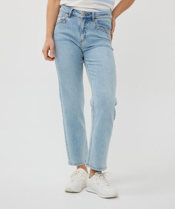 Trousers embroidery jeans