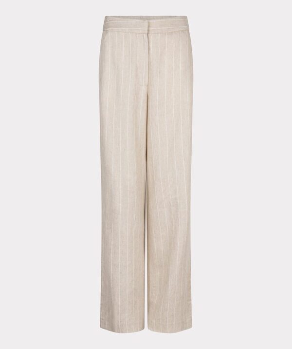 Trousers linen stripe