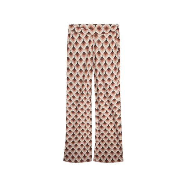 Flared pants Diamond jacquard