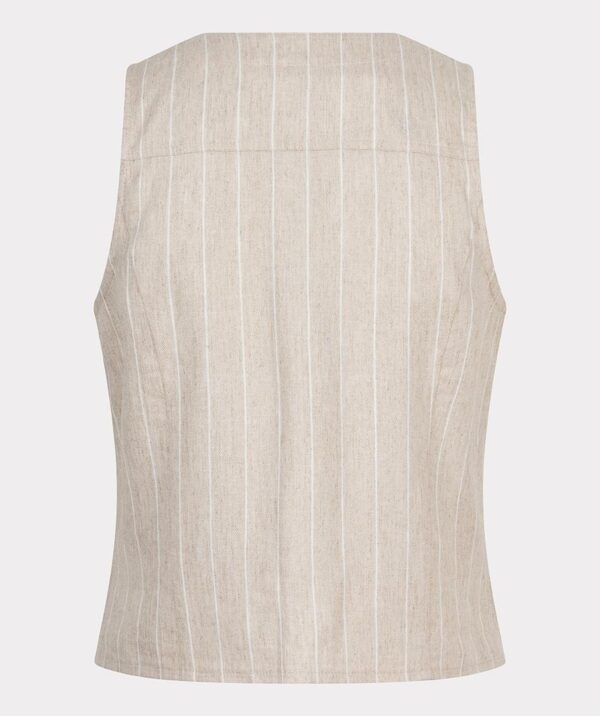 Gilet linen stripe